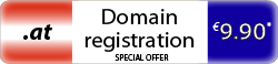 Register your .at domain name for just �4.00