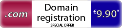 Register your .com domain for just �9.90